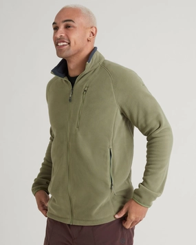 Minimal Daily Fit Anti Pilling Finish Men's Ridge 100 PrimaLoft Bio Fleece Jacket - Beech