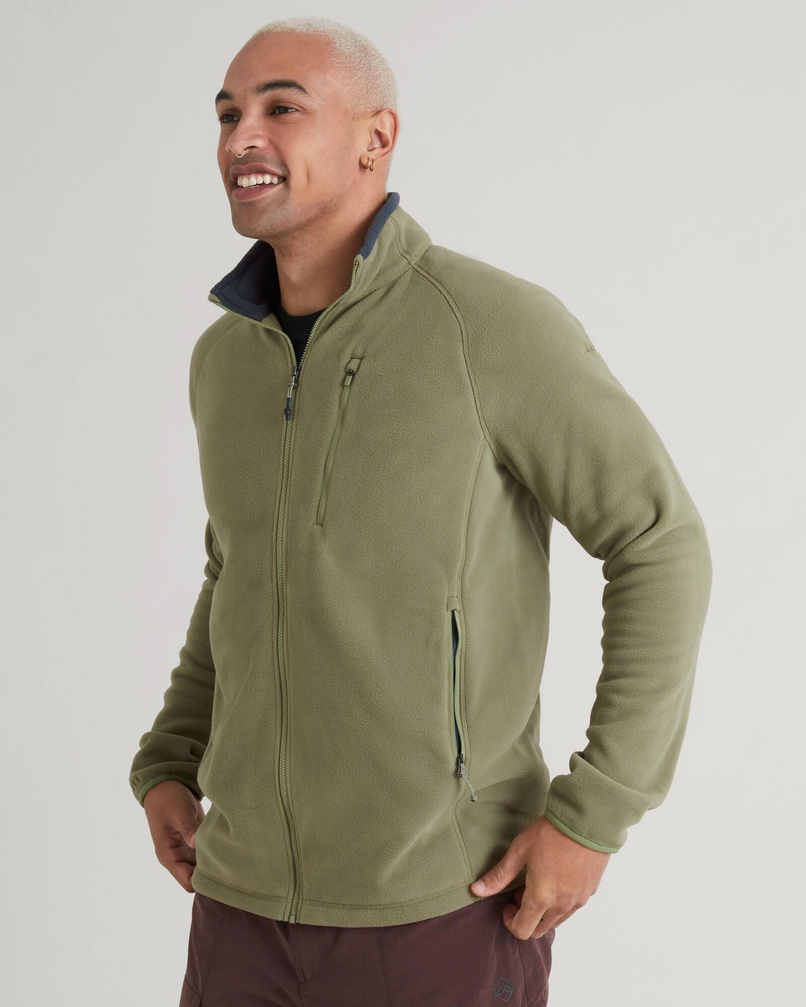 Reflective Safety Details Men's Ridge 100 PrimaLoft Bio Fleece Jacket - Beech