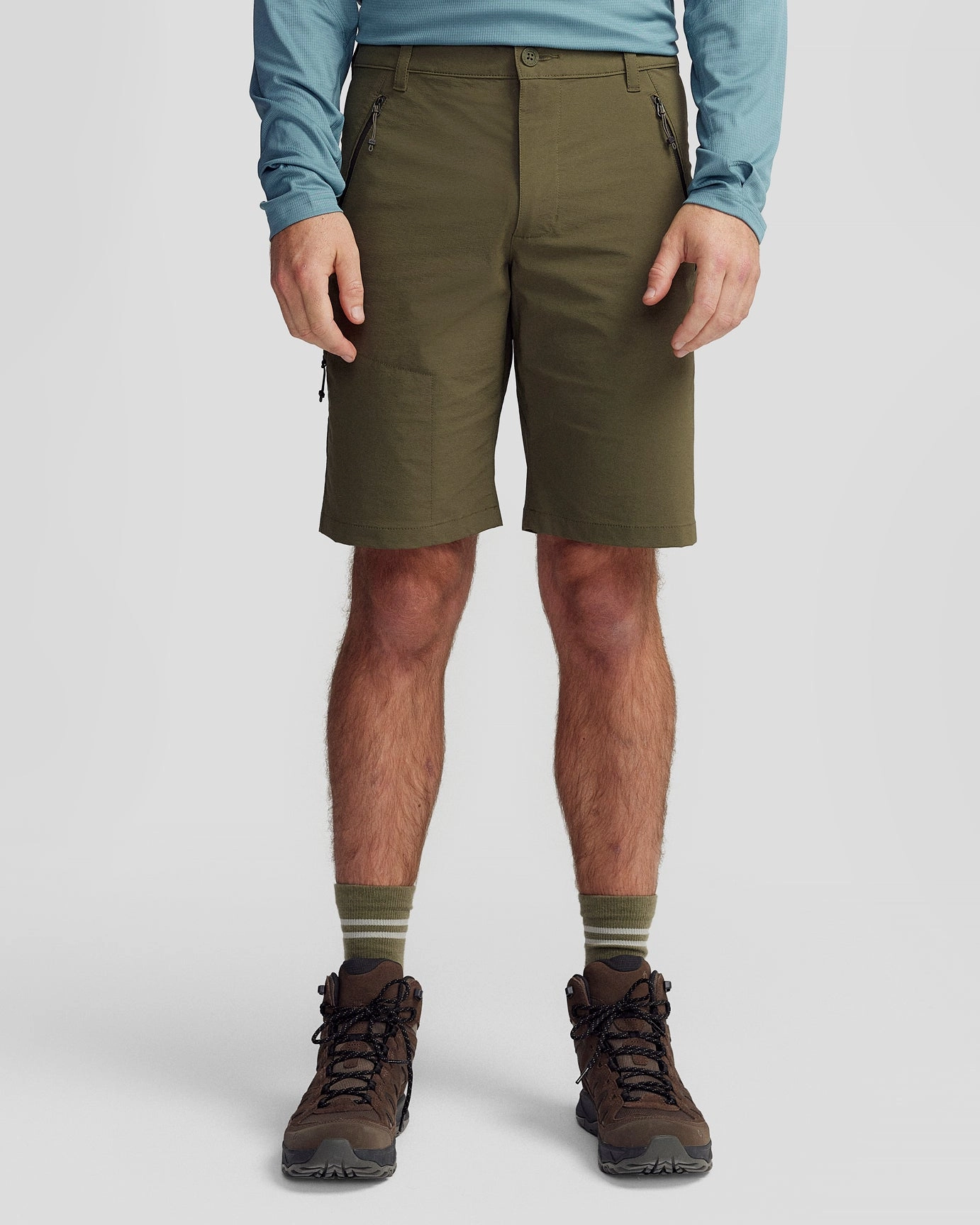 Men??s Ridge 10?? Shorts - Light Moss formal alternative warm tones