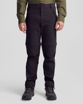 Clean Finish Packable Fit Men??s Ridge Convertible Pants - Black Stingray
