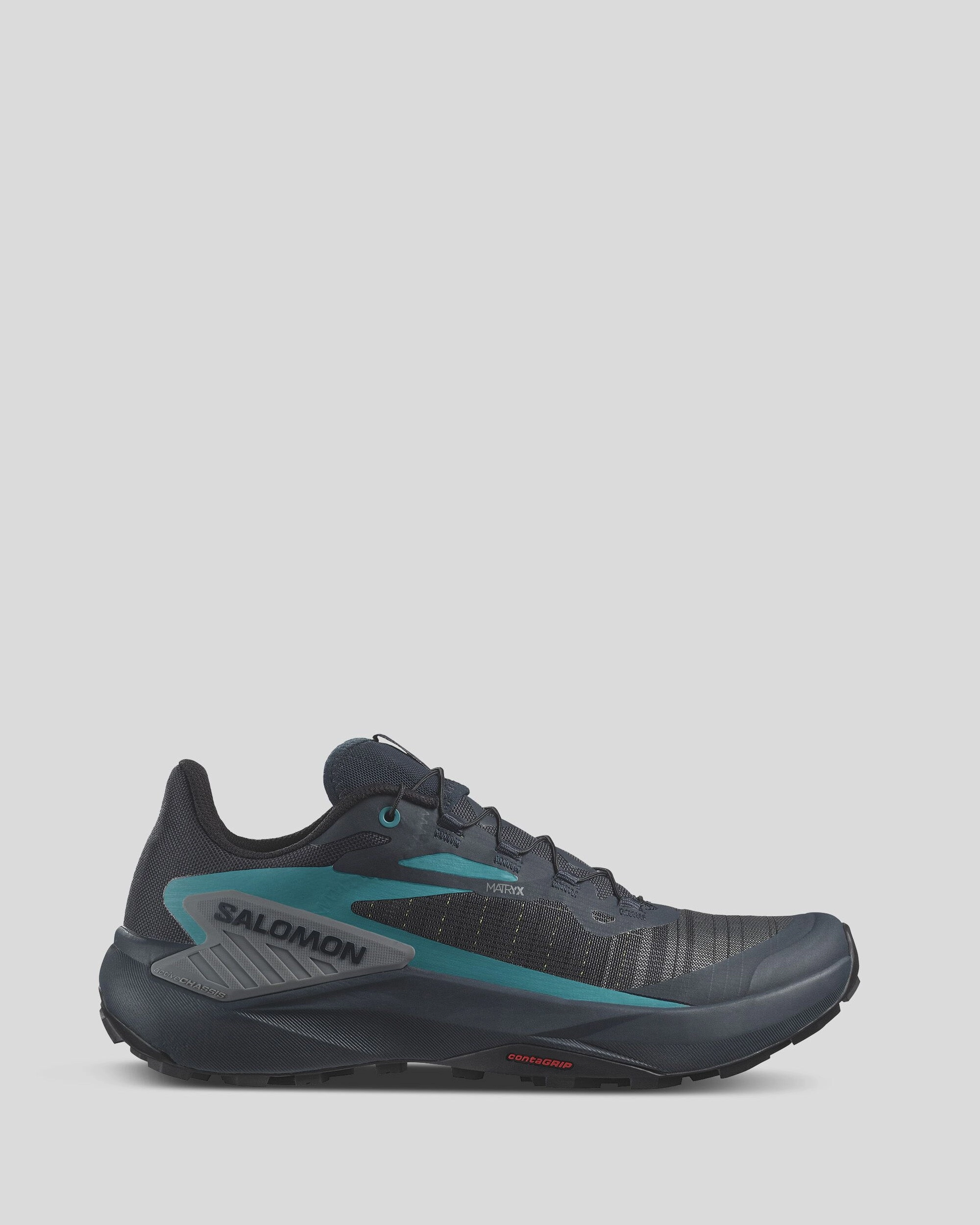 Men's Salomon Genesis Trail Running Shoes - Carbon/Tahitian Tide/Quiet Shade cartoon - themed running shoes