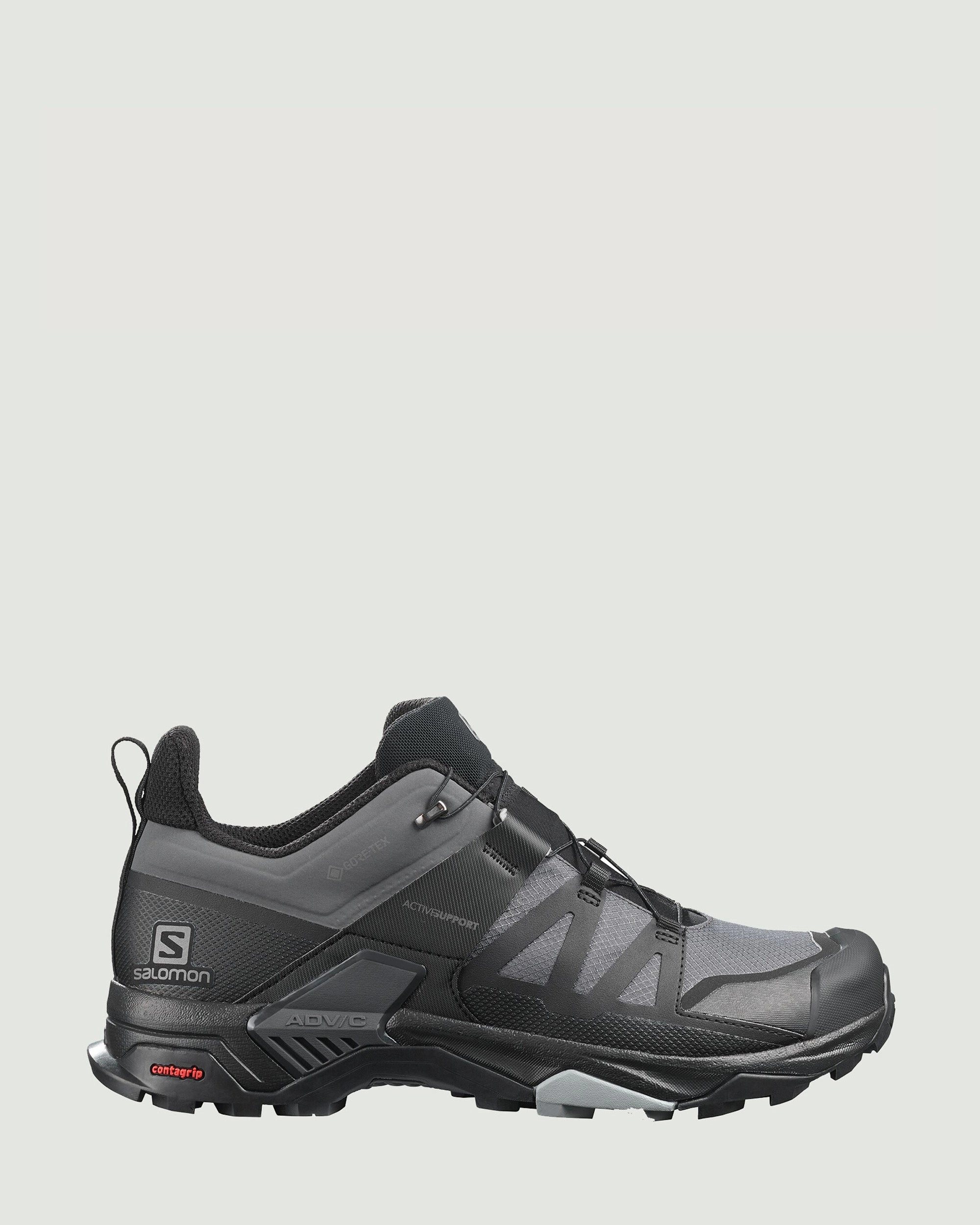 Resistant Boots Natural Grip Men's Salomon X Ultra 4 GTX Hiking Shoes - Magnet/Black/Monument