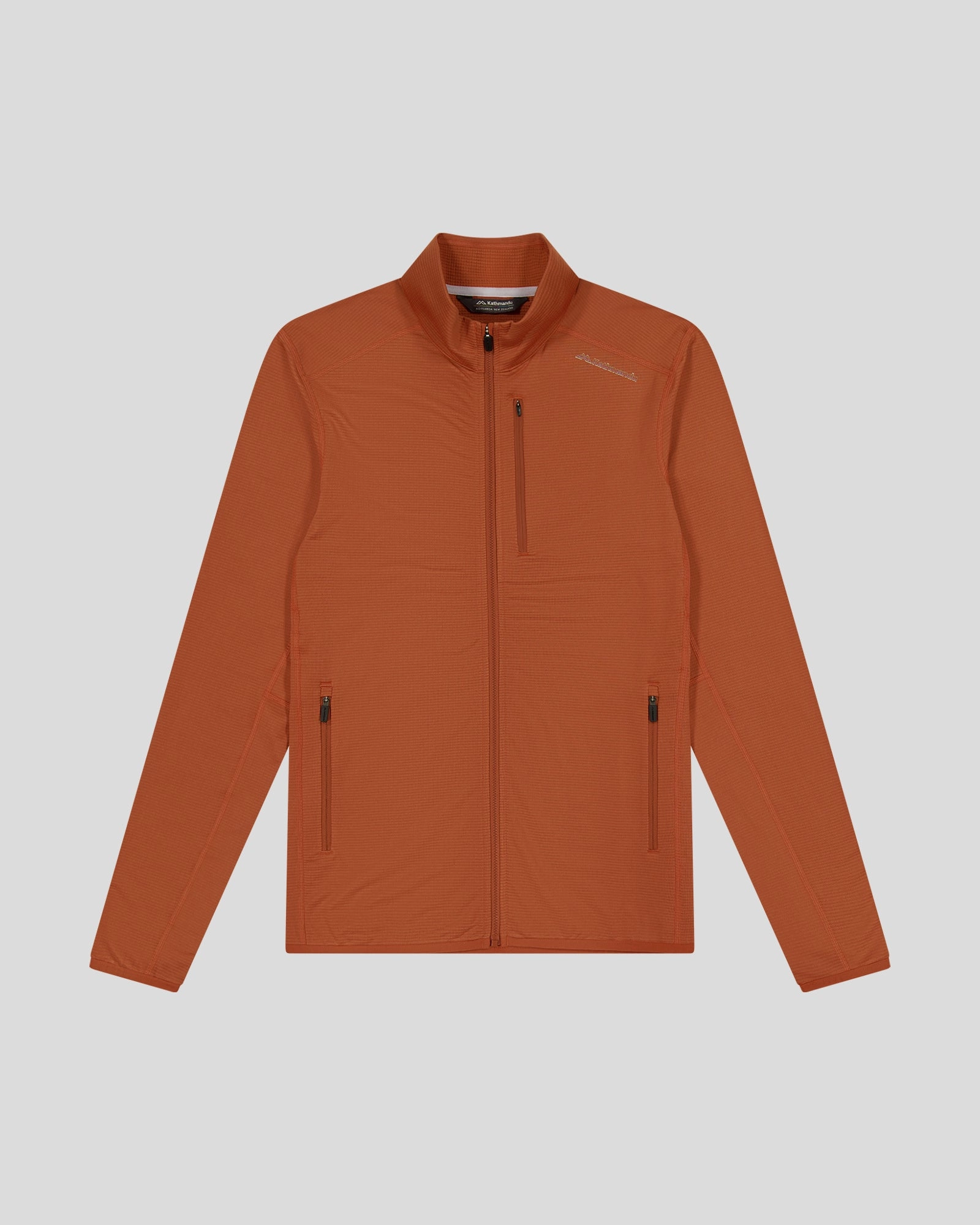 Men's Seeker Fleece Jacket - Copper Extended Coverage Adjustable hood design