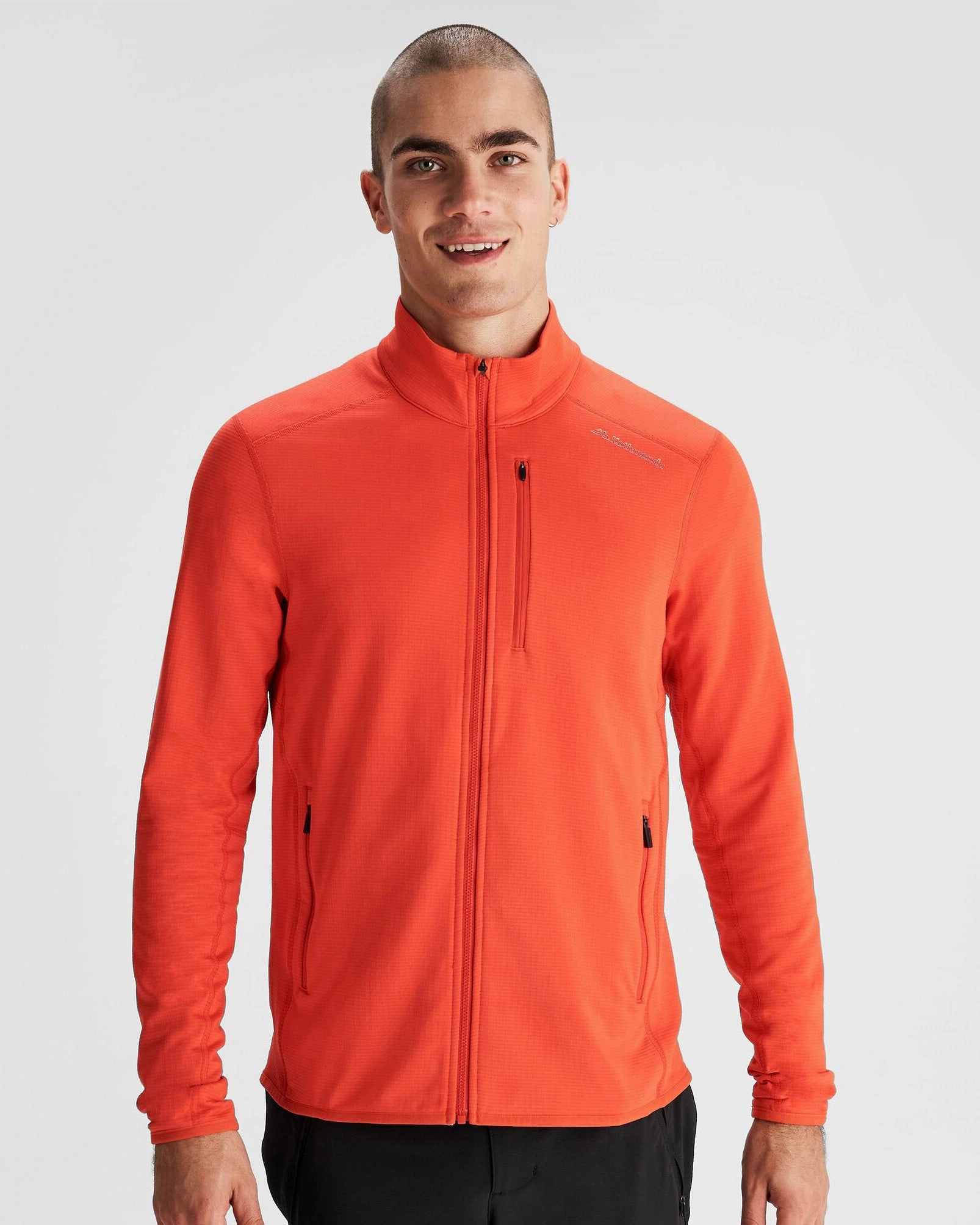 Flexible Fit Men's Seeker Fleece Jacket - Hut Orange