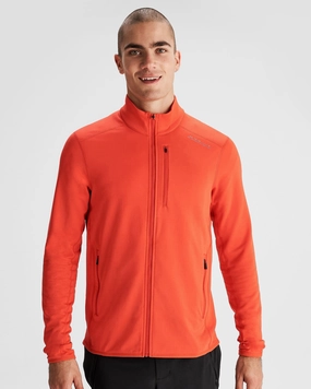 Men's Seeker Fleece Jacket - Hut Orange Fit For Daily