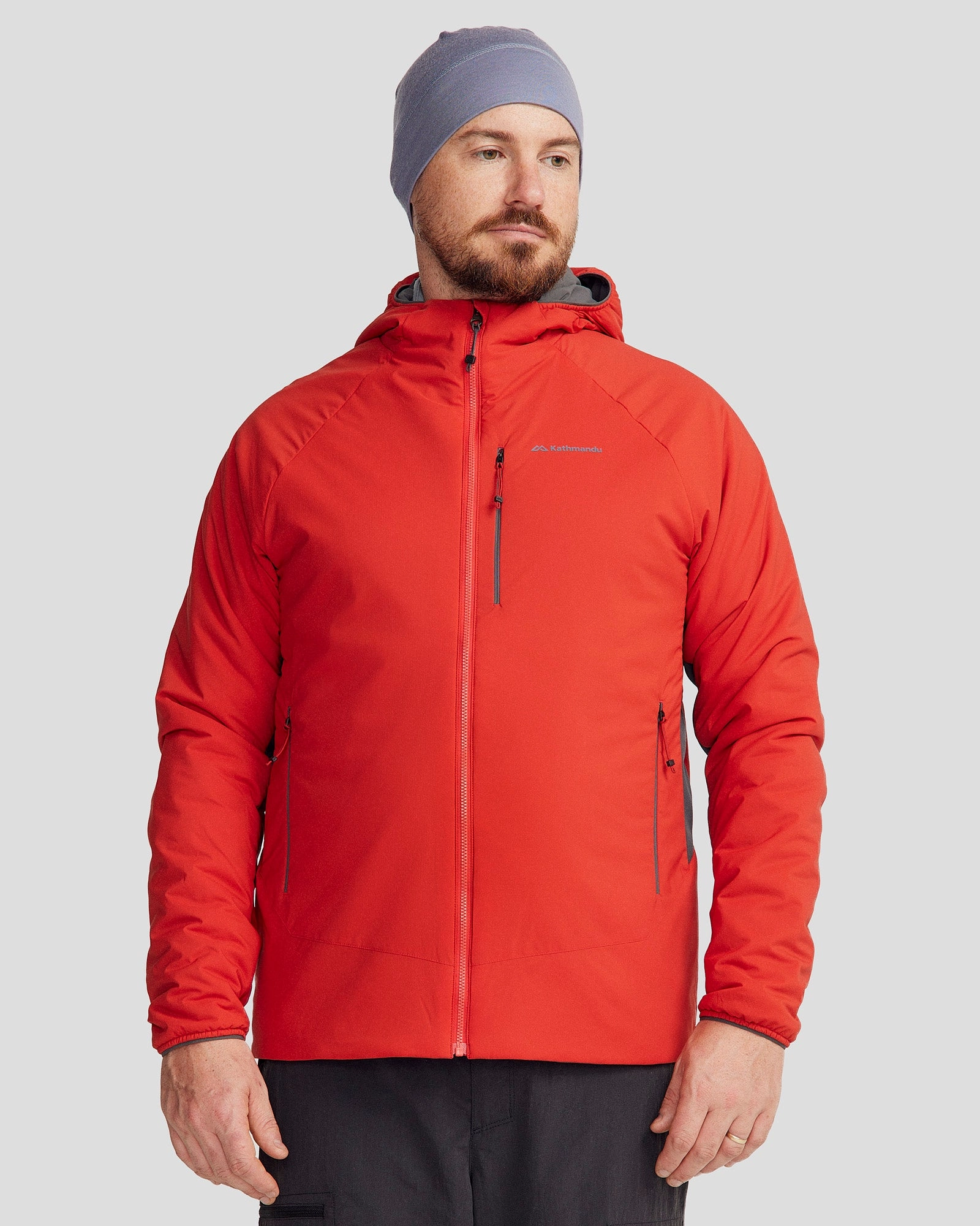 ReflectiveDetails Men's Seeker PrimaLoft? Active Hooded Jacket - Spicy Chilli Pepper