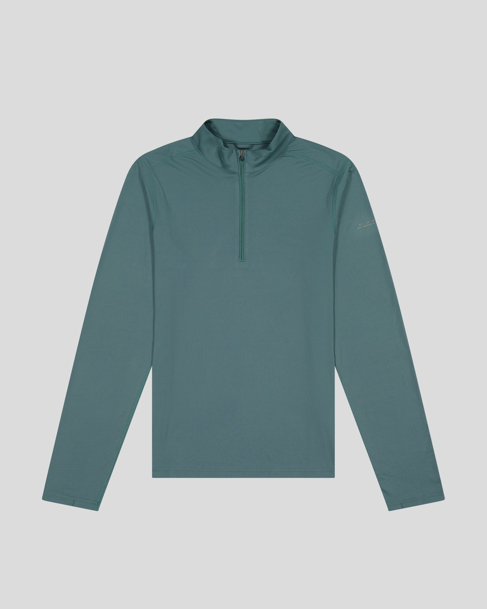 Men's Seeker Quarter Zip Top - Light Forest Anti Pilling Treatment
