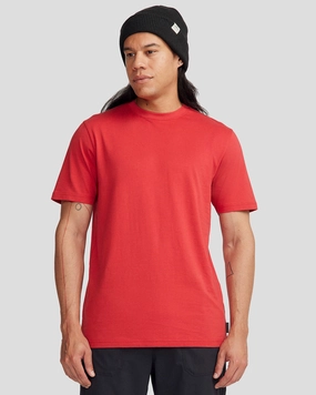 Casual everyday wear Cozy Feeling Men's Solid Organic Cotton T-shirt - Classic Red