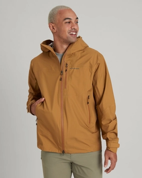 Monochrome Look Chill Look Men's STORM-Chaser 3-layer Rain Jacket - Golden Oak