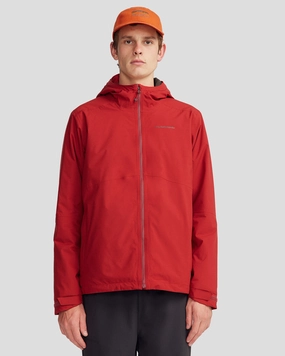 Noise Reduced Fastener System Men's Trailhead 2L novaLOFT Rain Jacket - Pinot