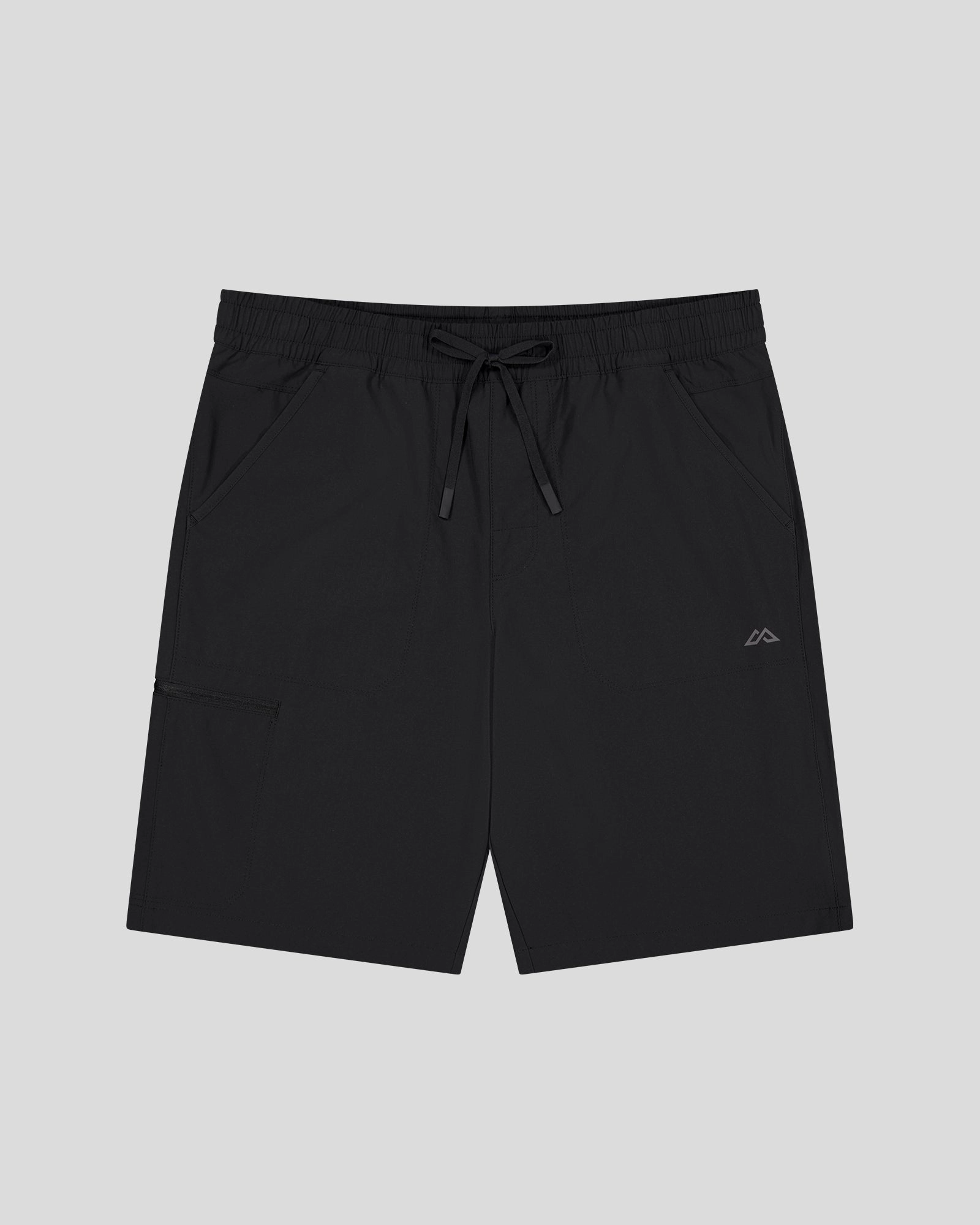 Reflective Safety Detailing Men??s Trailhead 9?? Shorts - Black Stingray