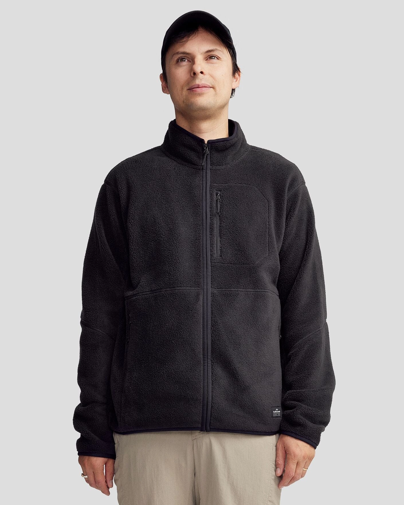 Waterproof Zipper Men's Trailhead Fleece Jacket - Black Stingray