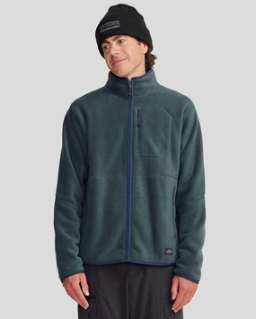 Tagless Neckline Design Men's Trailhead Fleece Jacket - Deep Forest