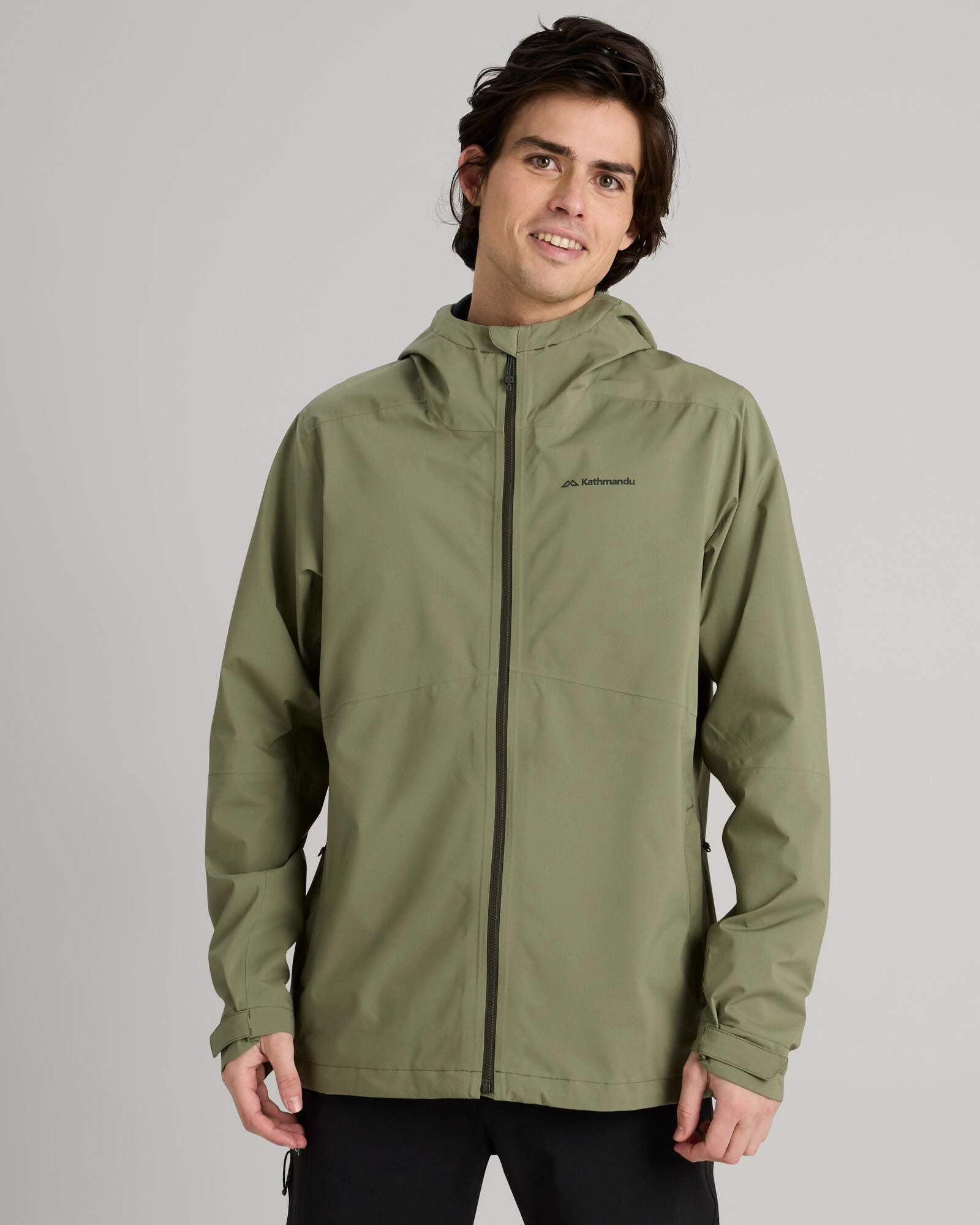Flexible Fleece Lining Men's Trailhead Stretch 2.5-layer Rain Jacket - Beech