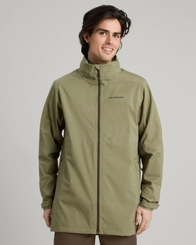 Polished Casual Men's Trailhead Stretch 2.5-layer Rain Parka - Beech
