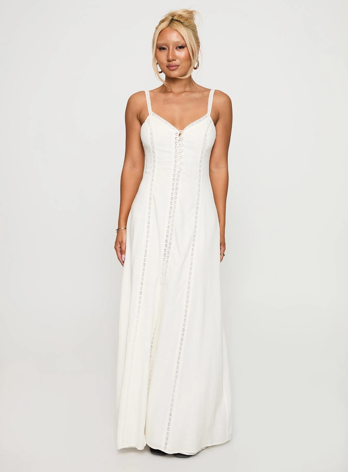 Mercie Maxi Dress White plus-size