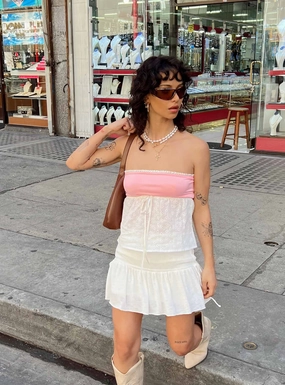 Shape Enhancing Stylish Finish Mid Morning Mini Skirt Ivory