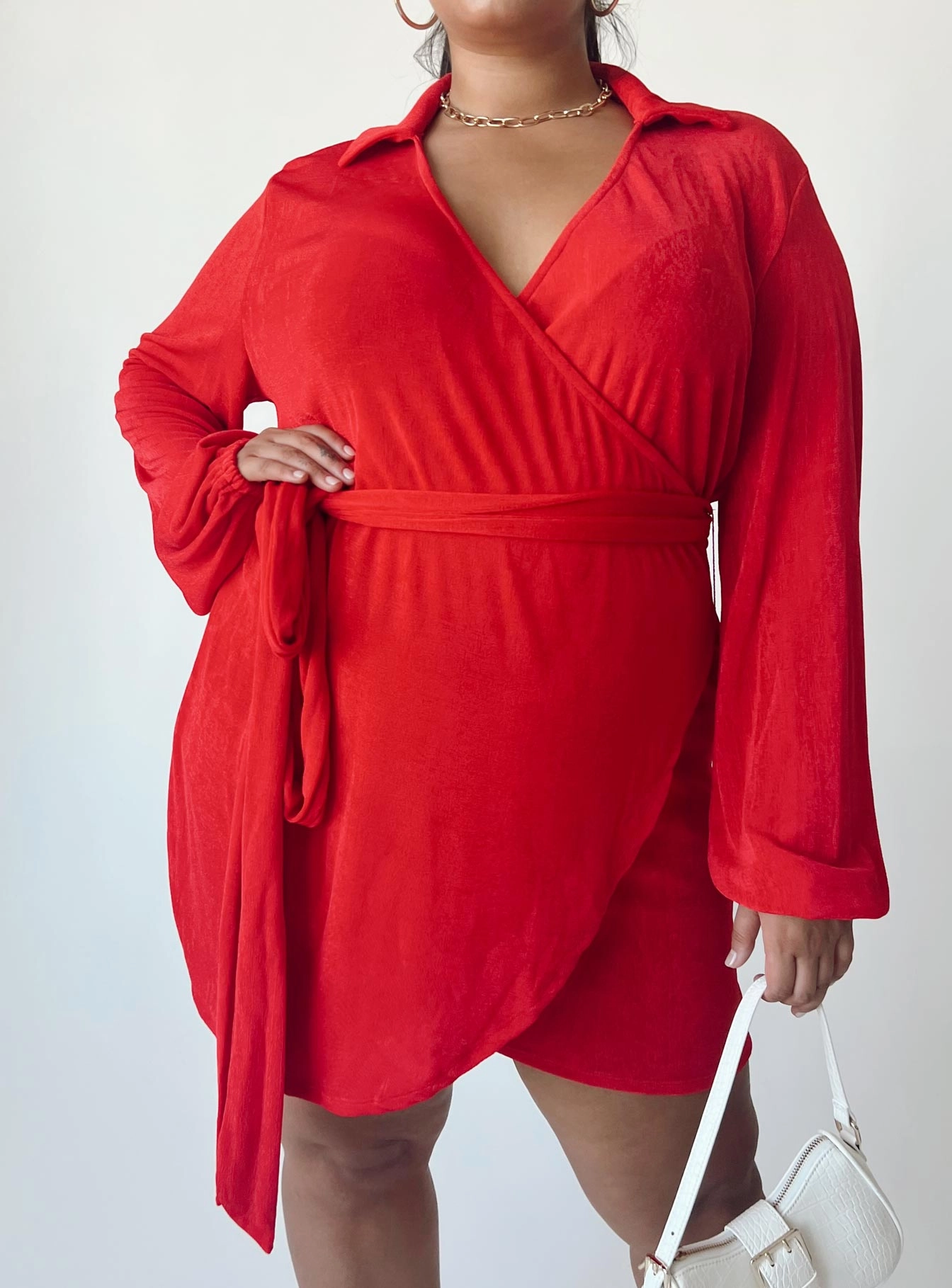 Refined Form Versatile Piece Party Time Mini Dress Red Curve