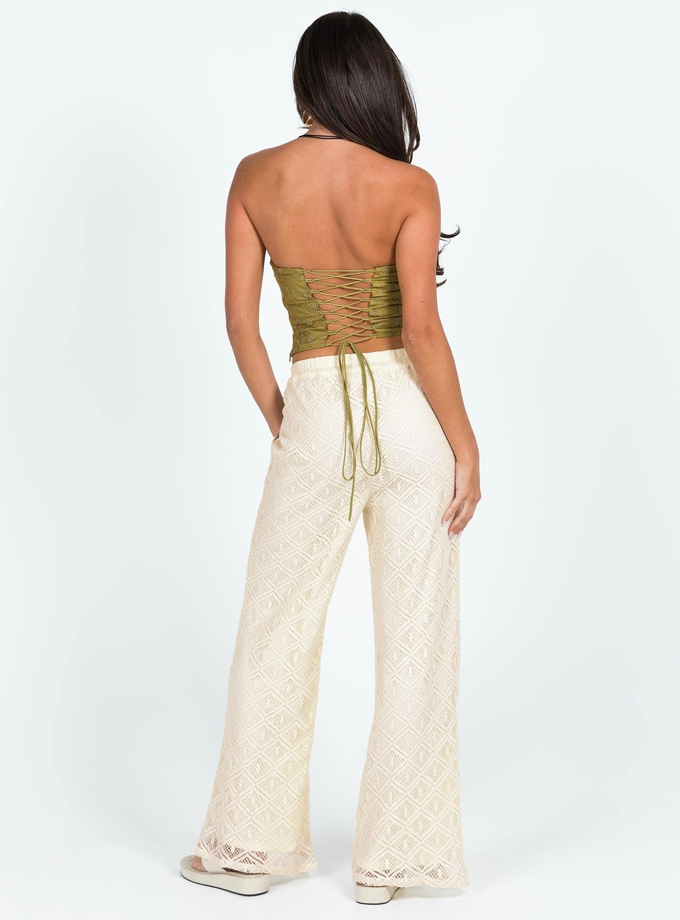 Non Binding Waist Mikenzie Pants Cream