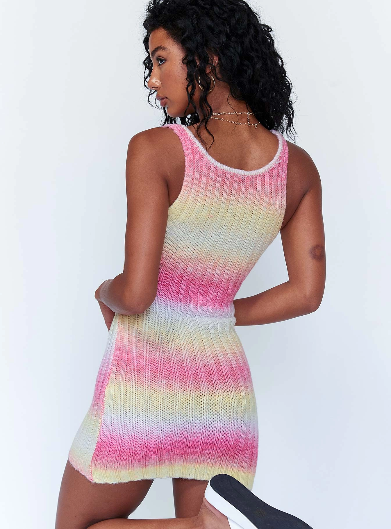 Breeze Grace flattering appearance Mila Mini Dress Yellow / Pink