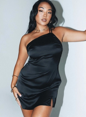 Clean Structure Mileah Backless Mini Dress Black