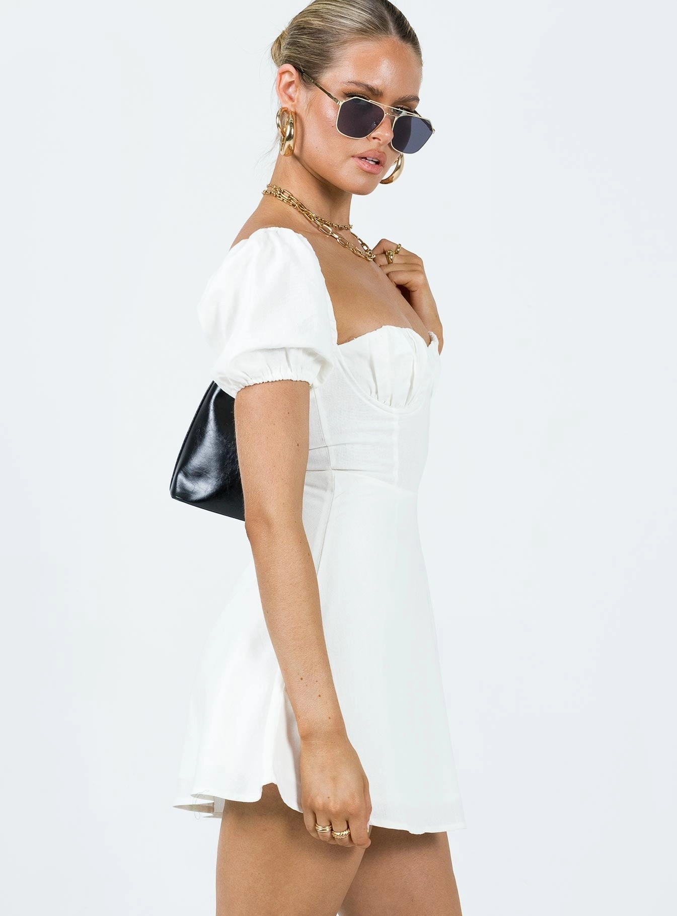 Silky Mood Subtle Comfort Milos Mini Dress White