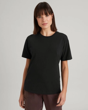 Classic timelessness Sporty and Stylish KMD Women's Short Sleeve T-shirt - Black Stingray