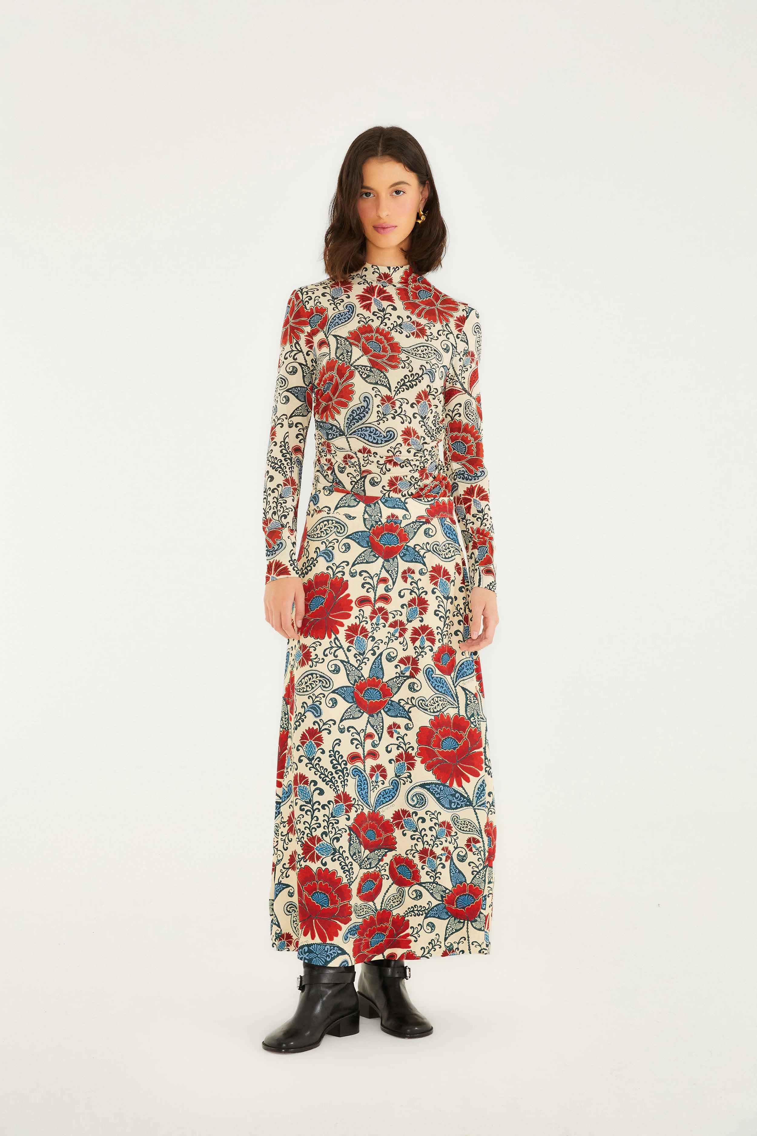 Sand Francesca Lenzing? Ecovero? Viscose Maxi Skirt Performance Fashion