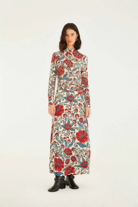 Sand Francesca Lenzing? Ecovero? Viscose Maxi Skirt Performance Fashion