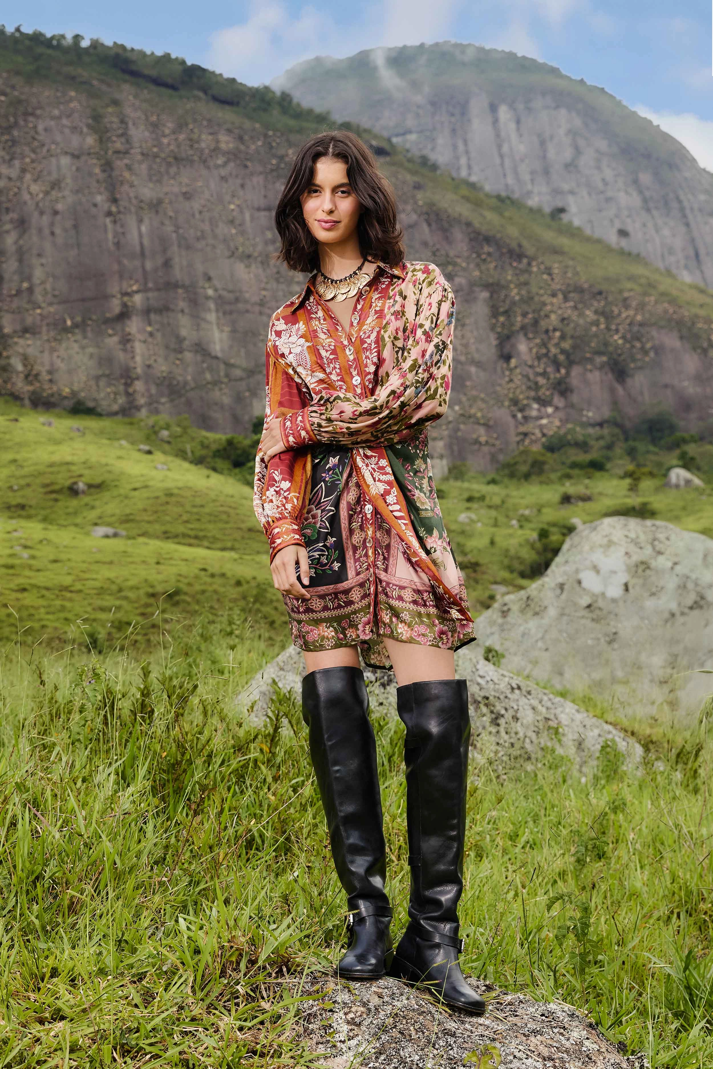 Casual Pick Mixed Winter Garden Lenzing? Ecovero? Viscose Mini Dress Charming Design