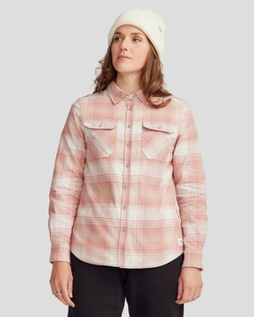 Women's Carrillon HF Long Sleeve Shirt  - Shadow Plaid Mineral Sustainable production