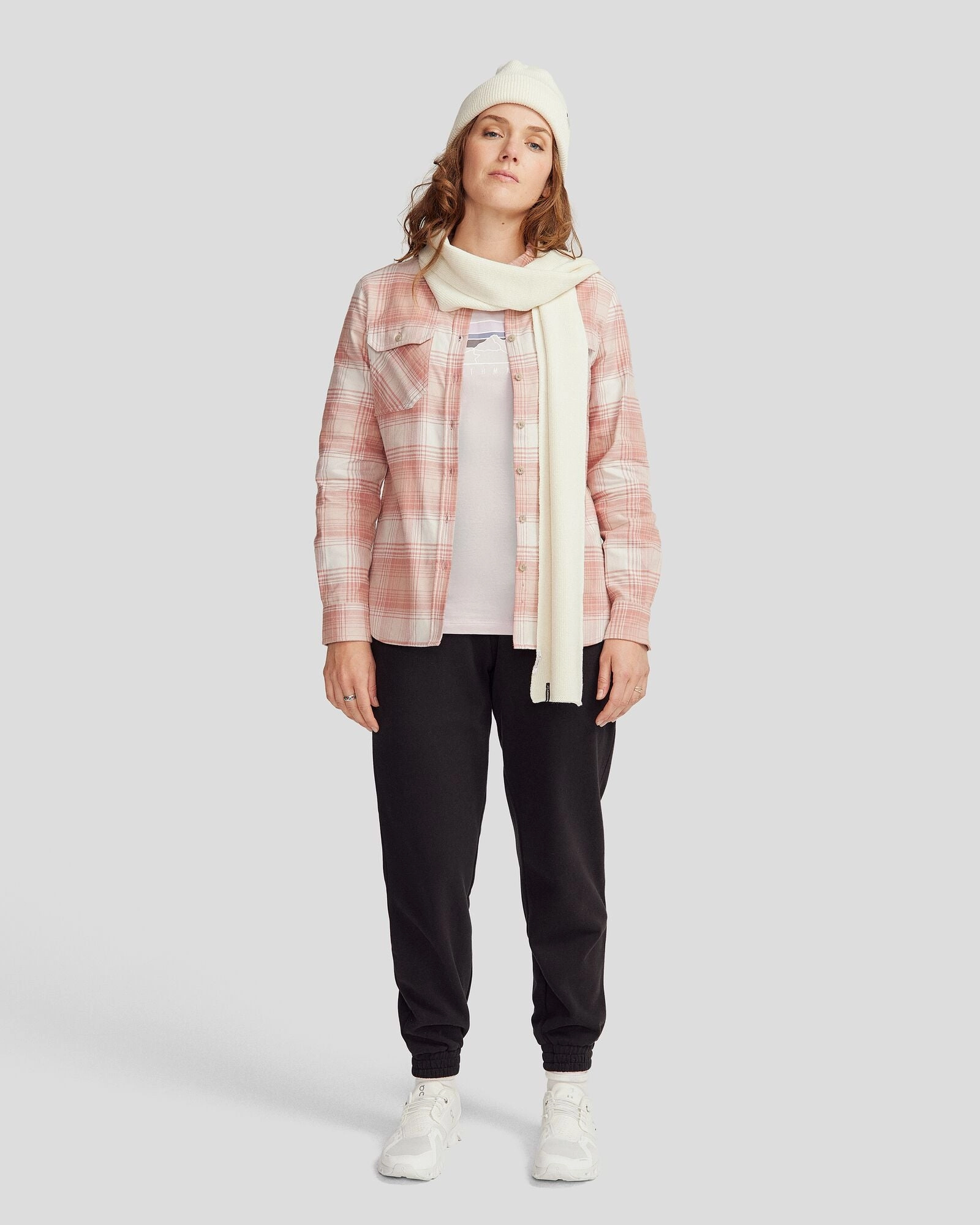 networking event Summer Outfit Women's Carrillon HF Long Sleeve Shirt  - Shadow Plaid Mineral