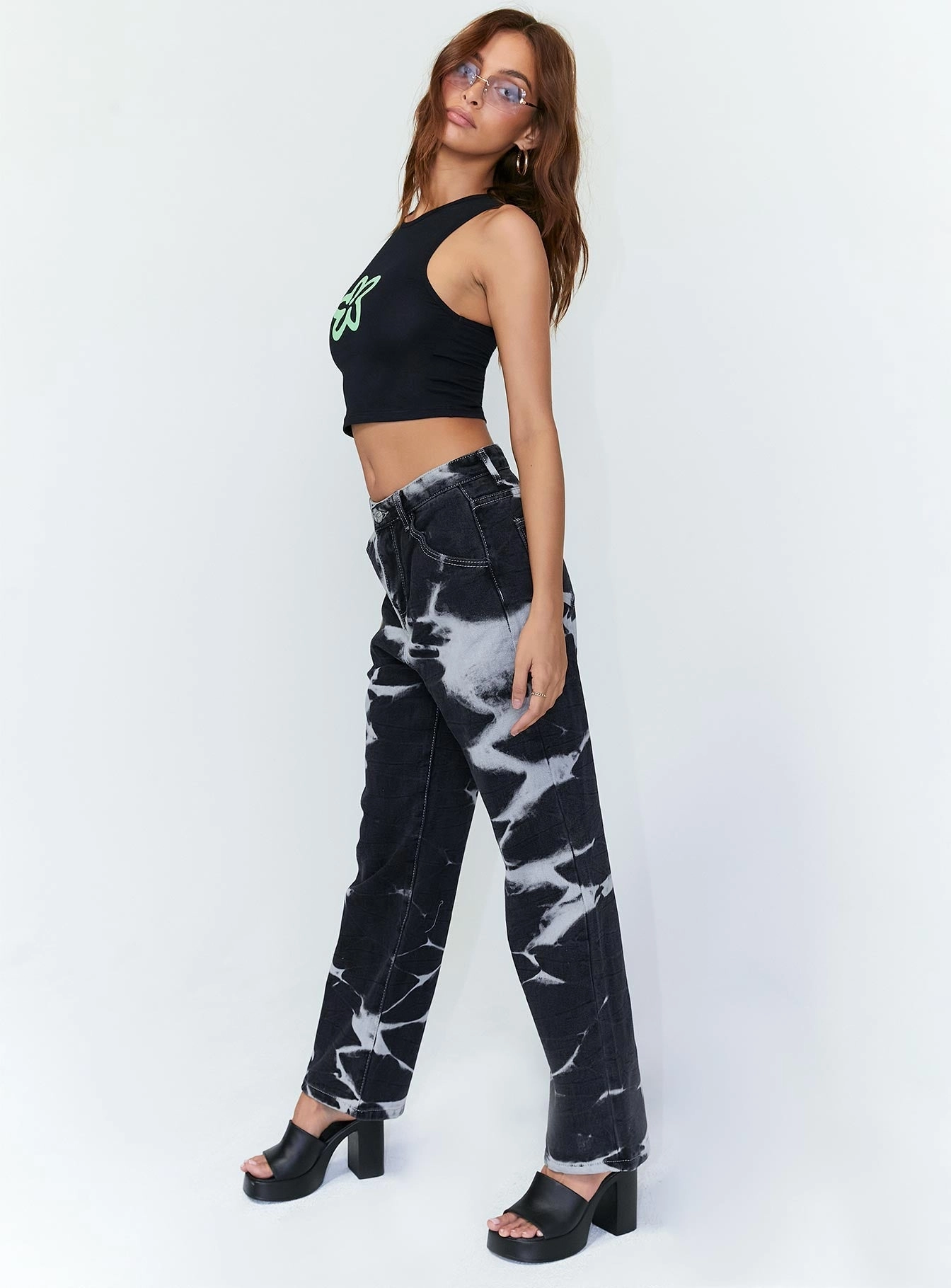 James Denim Jeans Black Lightweight Construction Everyday Loose Music Event