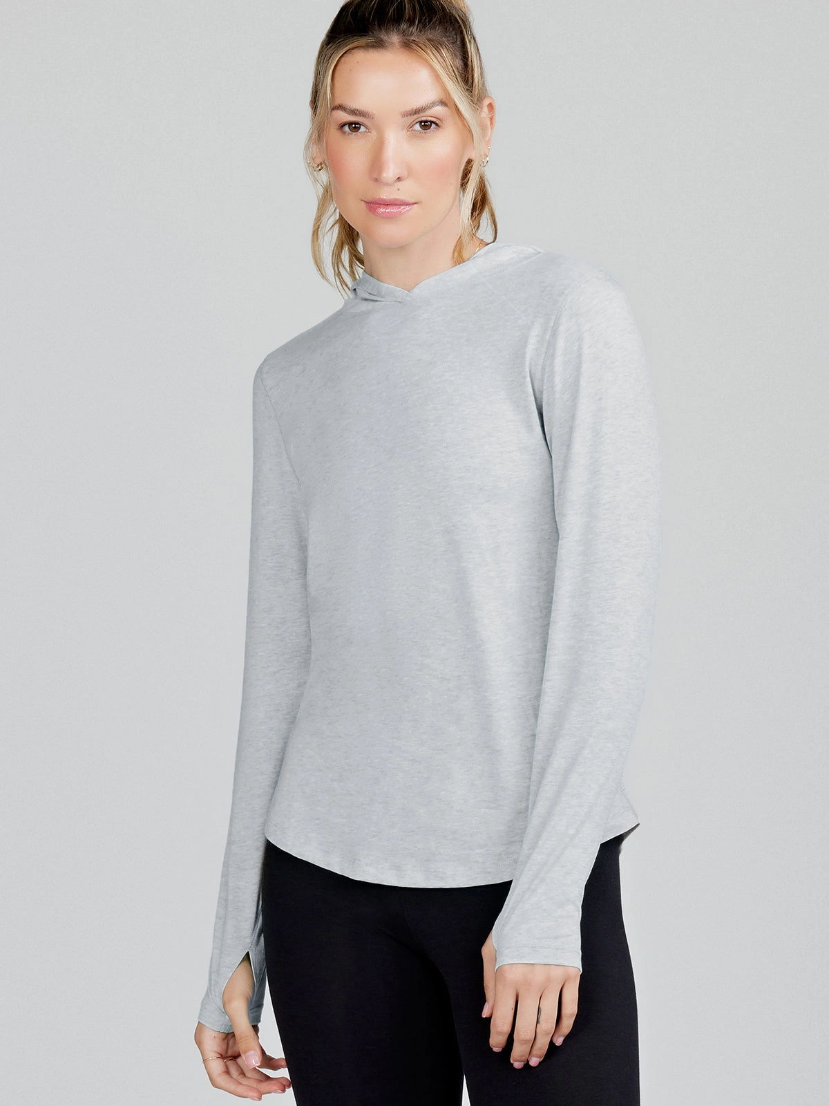 Smooth Seam Transition Recess Lightweight Hoodie