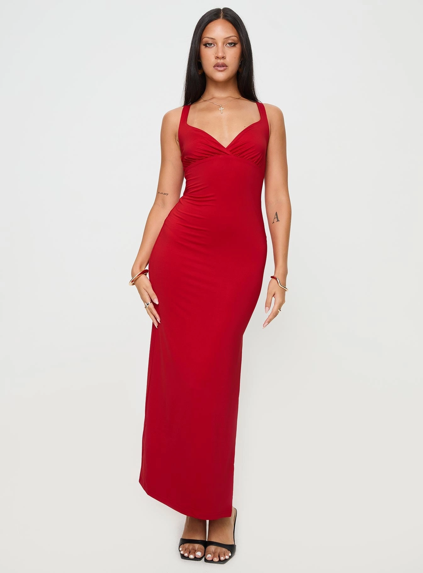 Wandella Maxi Dress Red Gender Fluid
