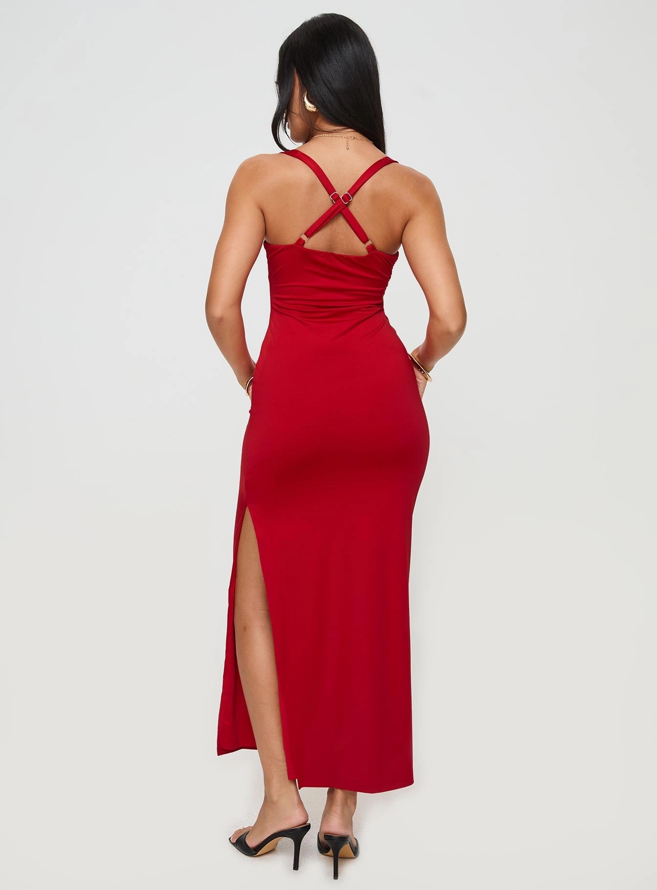 Dance-Party Smart Style Wandella Maxi Dress Red