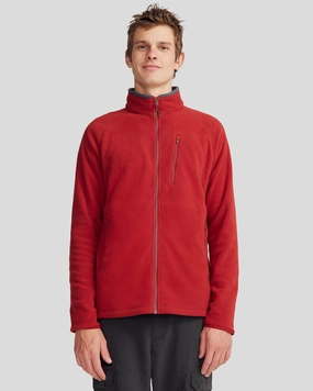 All Day Comfort Sustainable Packaging Men's Ridge 100 PrimaLoft Bio Fleece Jacket - Pinot