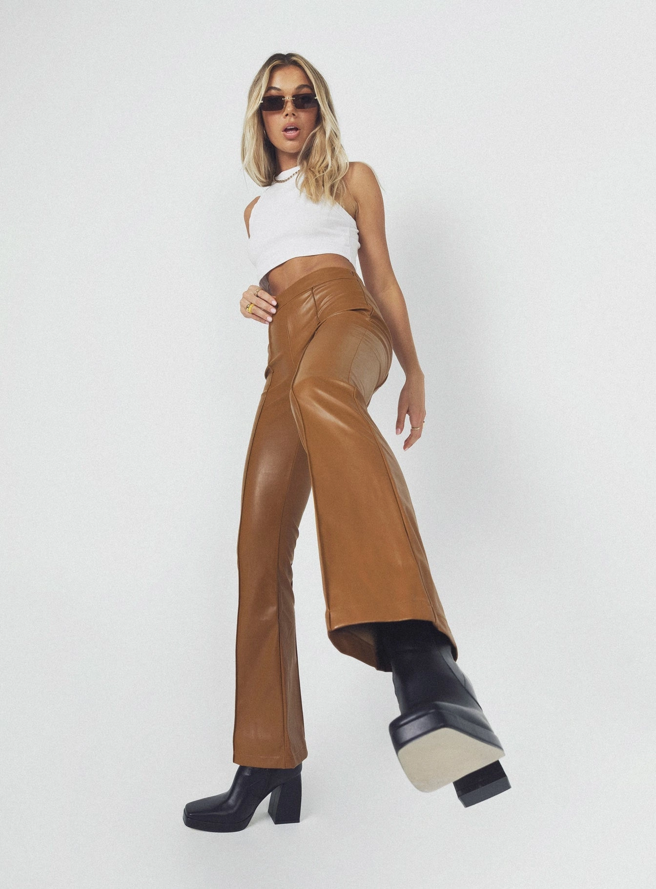 Braden Pants Brown Casual Layering Multipurpose Design