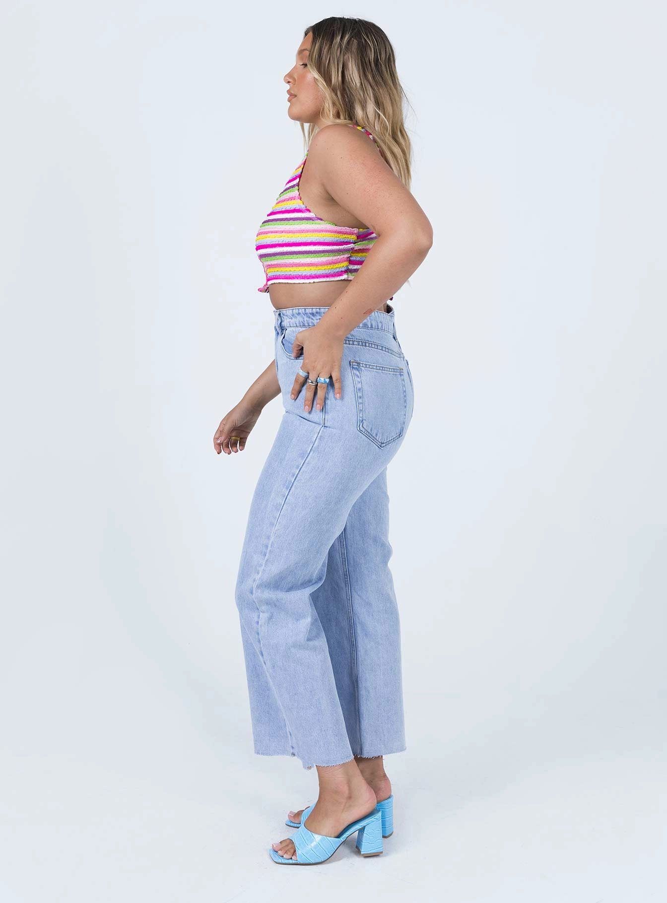Universal Fit Sizing Garment Dyed Texture Tokoyo Dreaming Straight Leg Denim Jeans