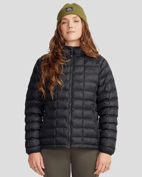 AdjustableHood Women's Heli Insulated Hooded Jacket - Black Stingray