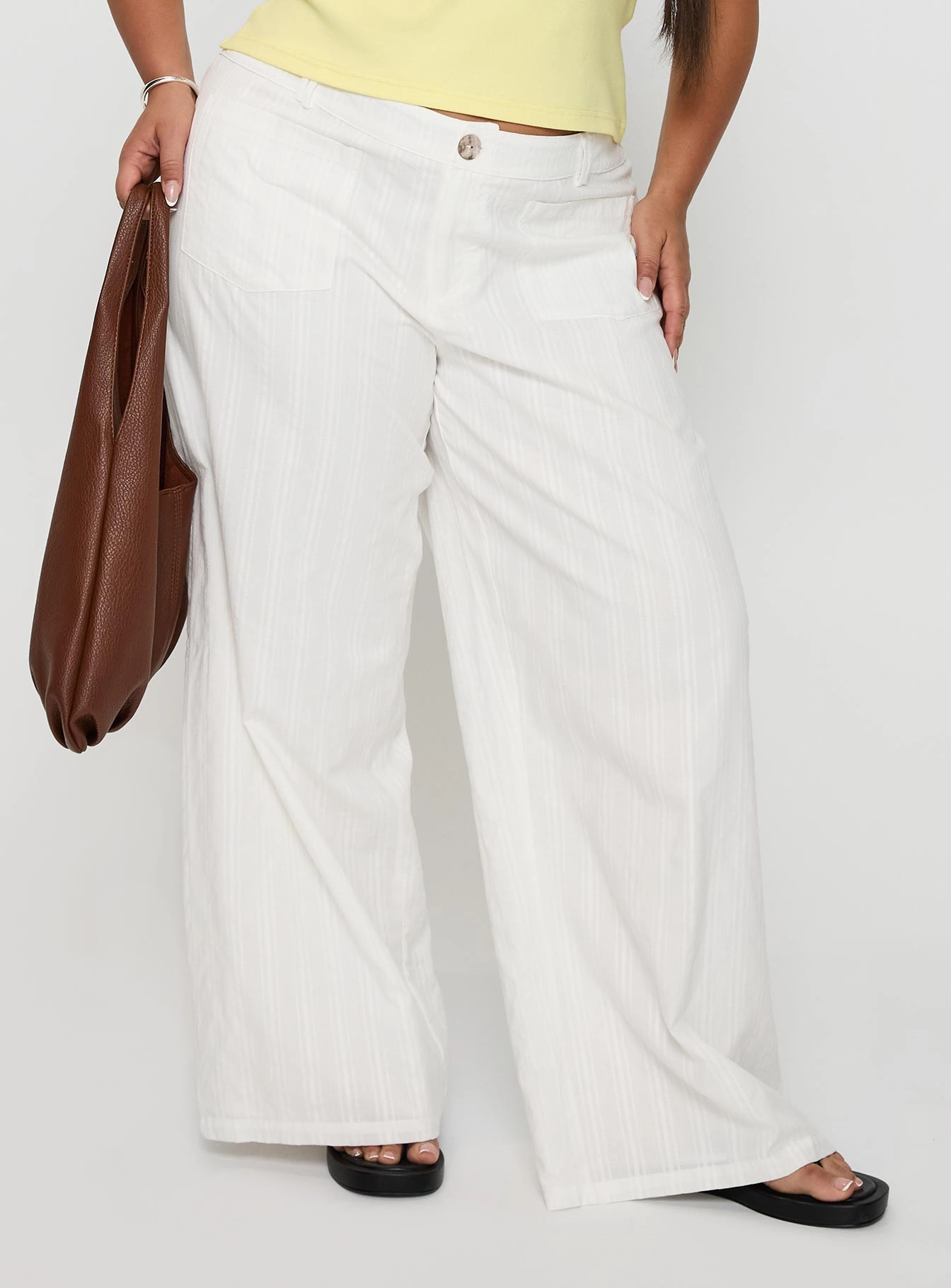 Vendi Low Rise Pant White Curve Air Comfort