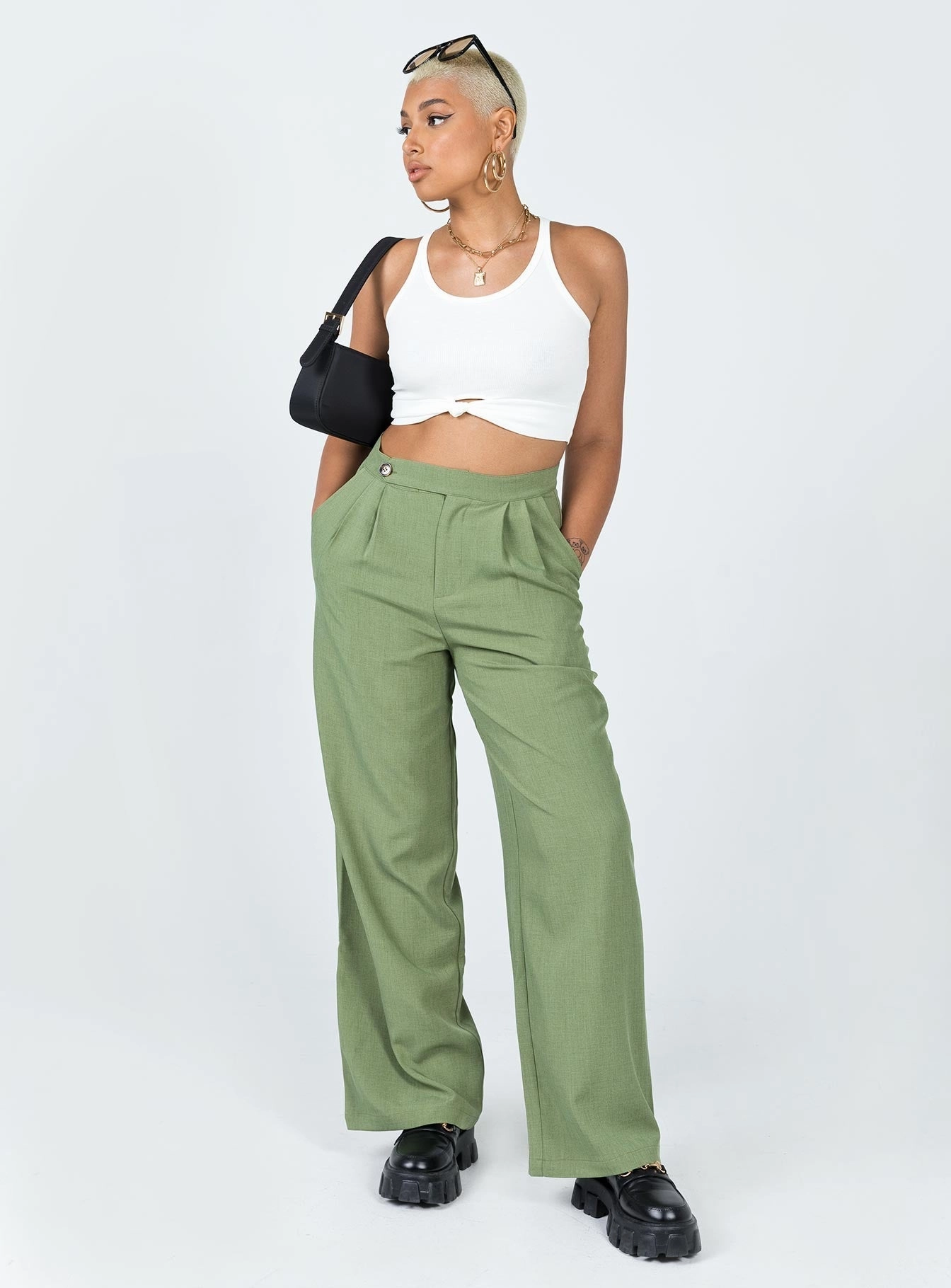 Lovilla Pants Green Quick Conversion Hem