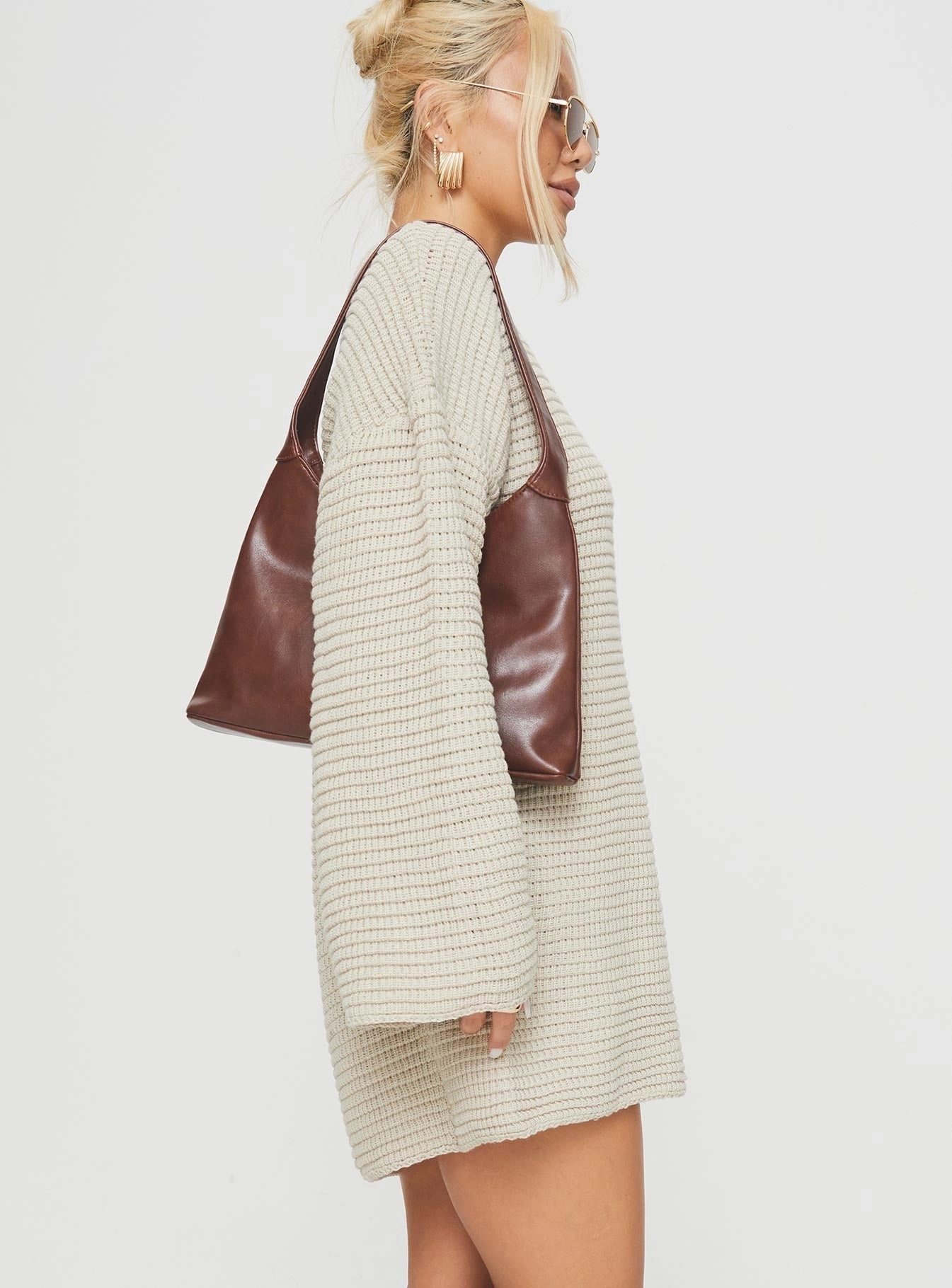 Trend Appeal Sherwick Sweater Mini Dress Oat