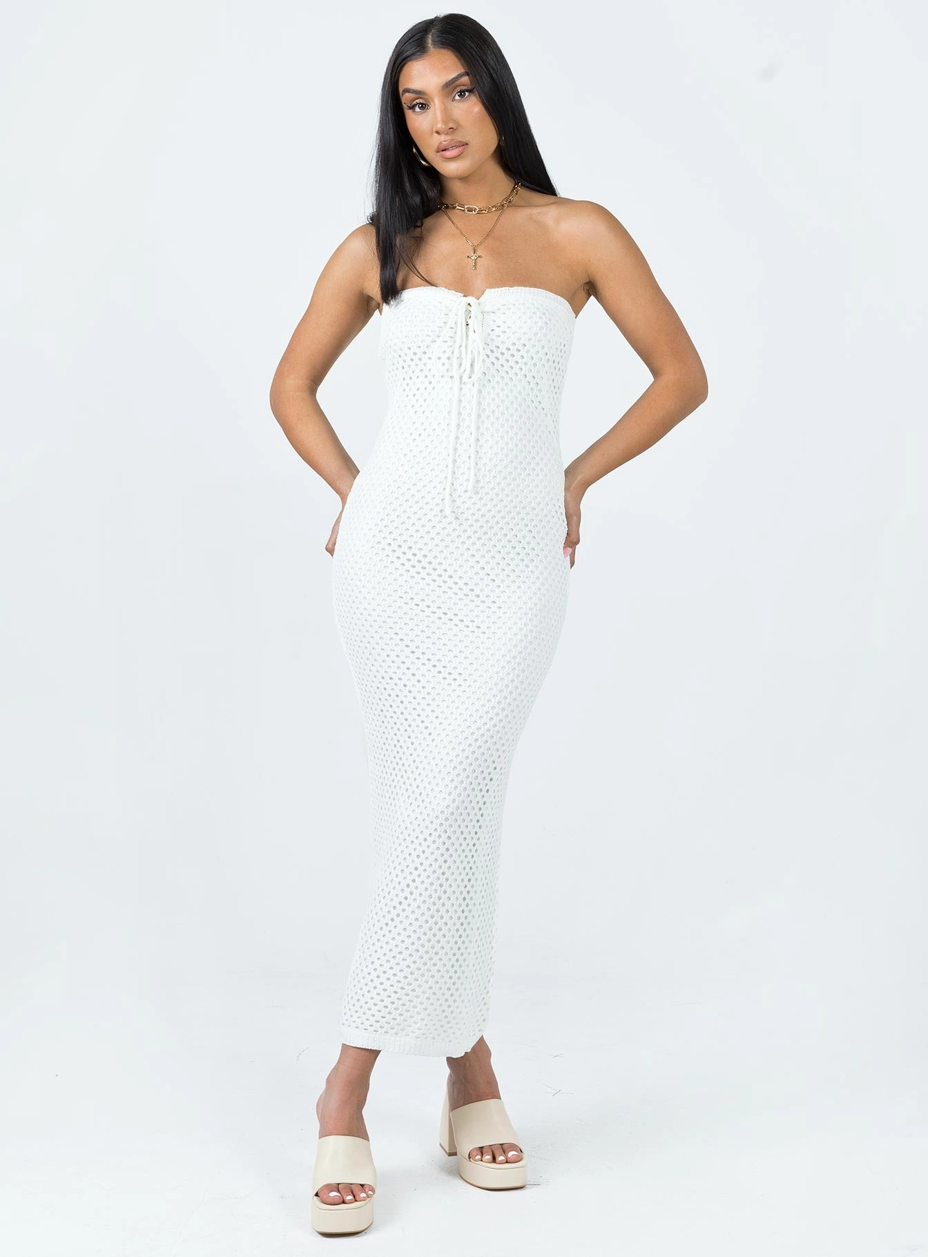 Smooth Wear Mollen Maxi Dress White