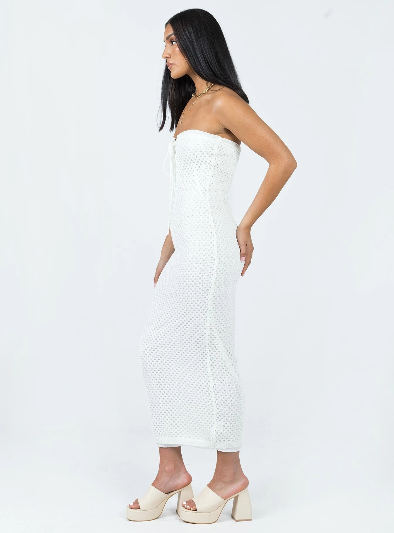 Mollen Maxi Dress White Luxe Mood