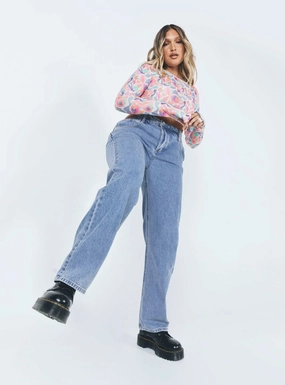 Balanced Fit Spring Mood Trendy Mollie Asymmetric Denim Jeans