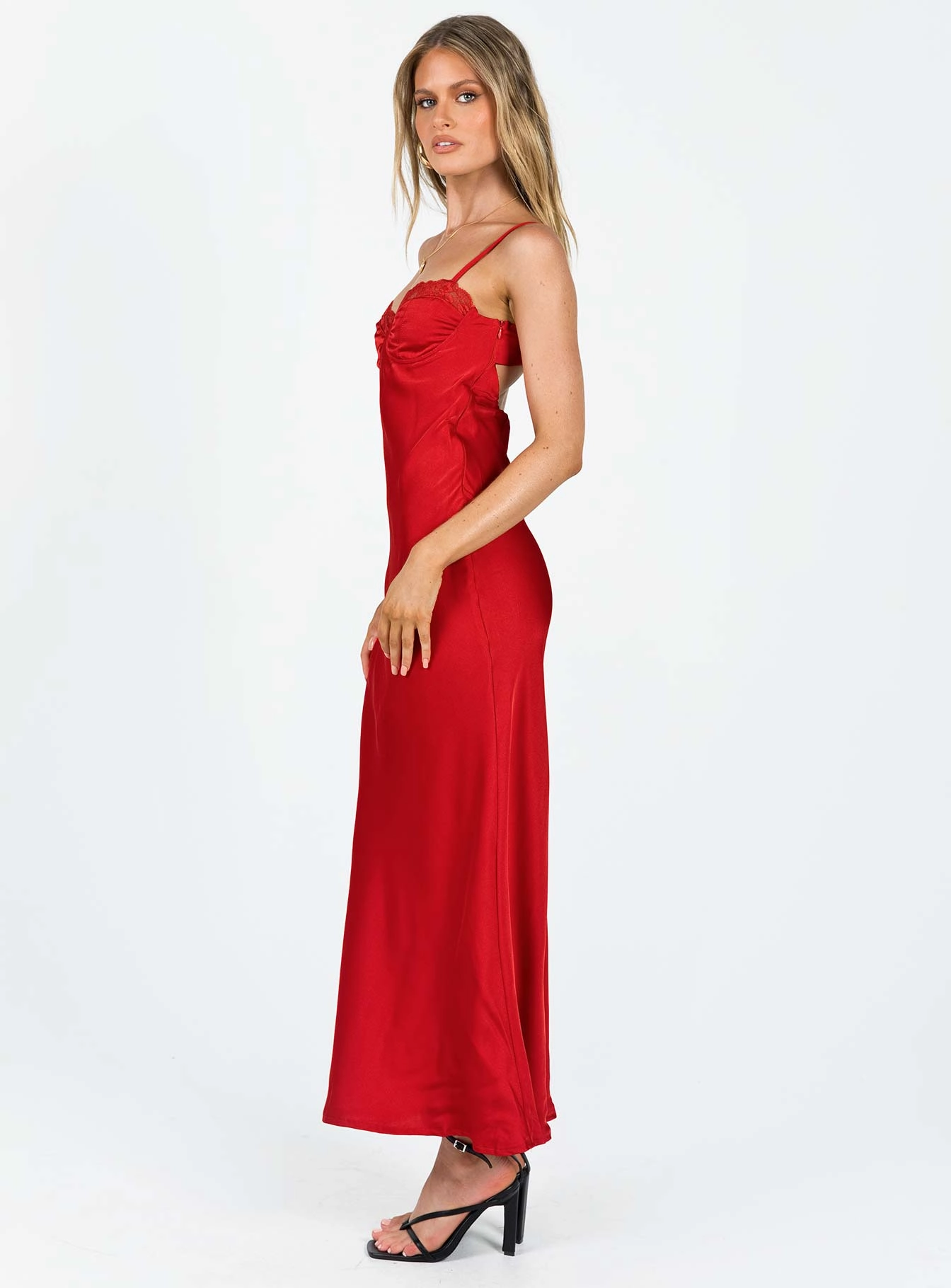 Clean Grace Moniz Maxi Dress Red