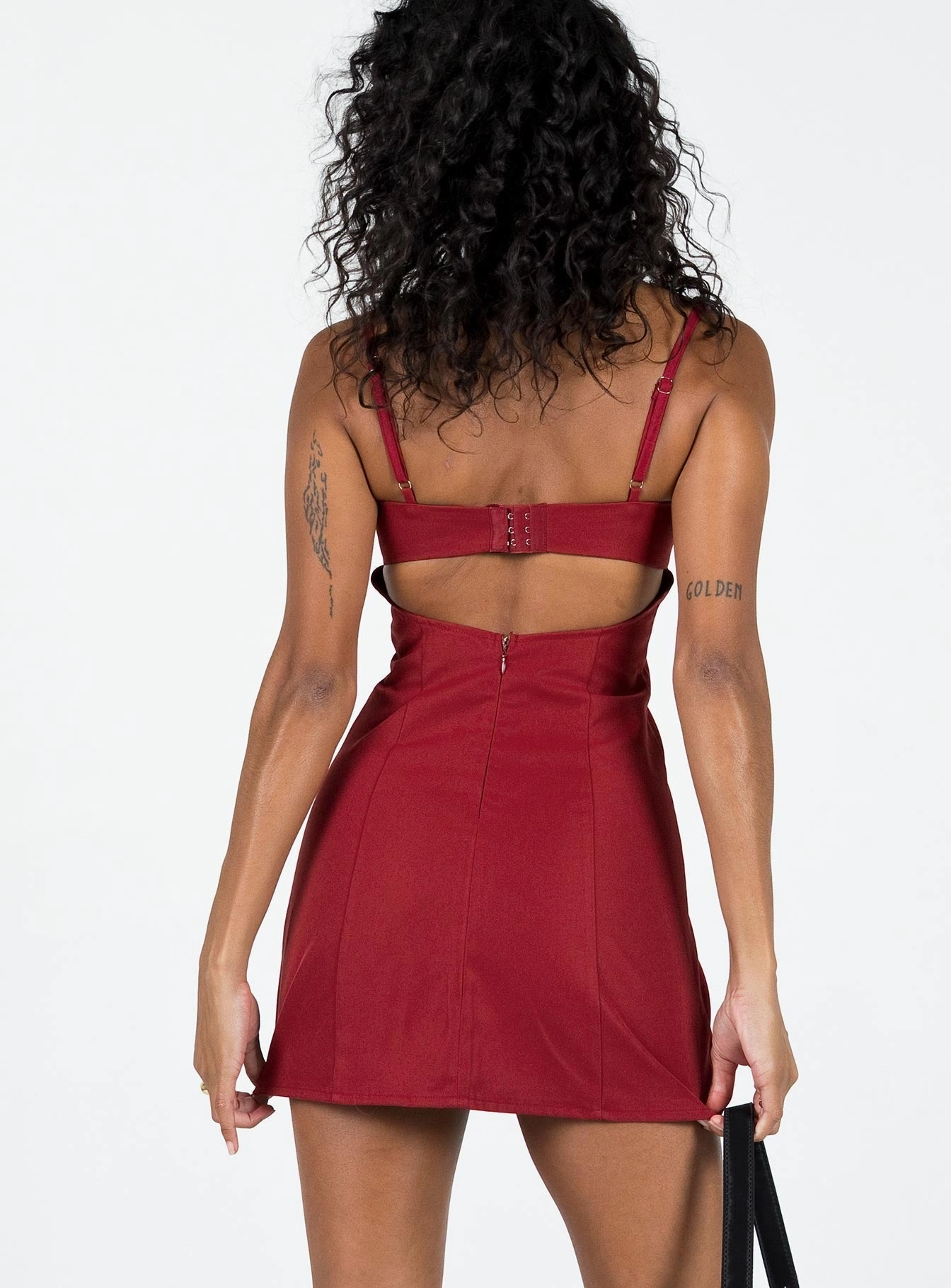 Monza Mini Dress Red Smooth Curve spring fashion