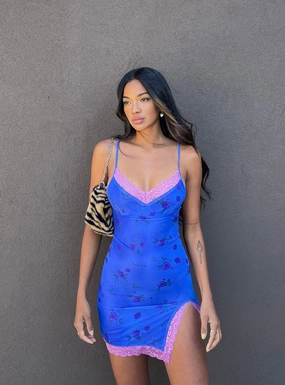 Motel Coti Dress Lilac Rose Boho Tone