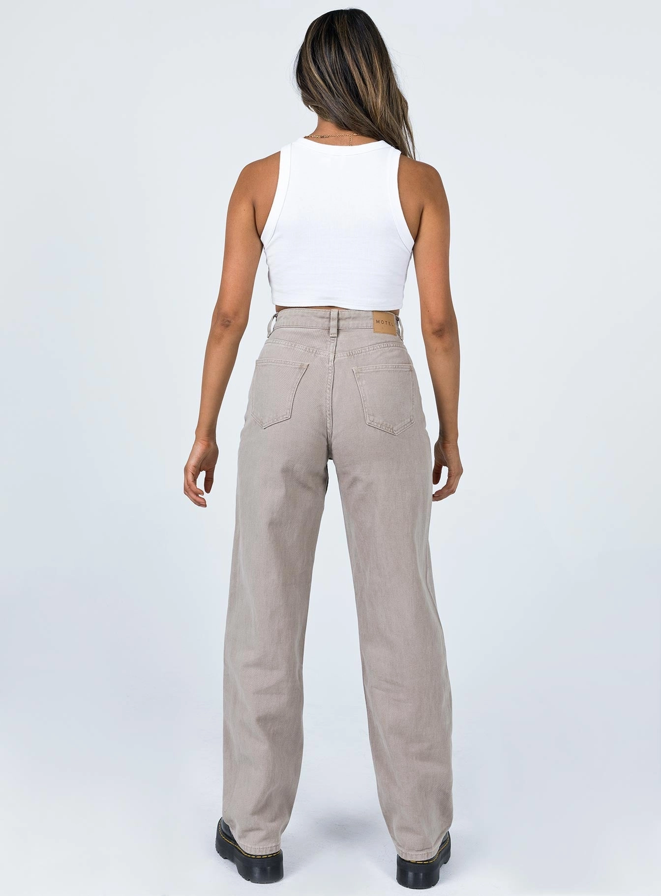 Motel Parallel Jeans Burnt Olive Traveler Gear Morning Stroll
